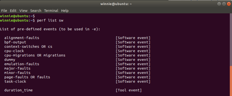 Linux Perf commands
