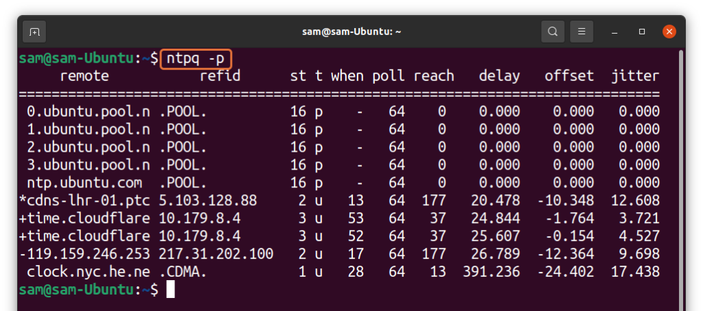 Как проверить ntp сервер linux