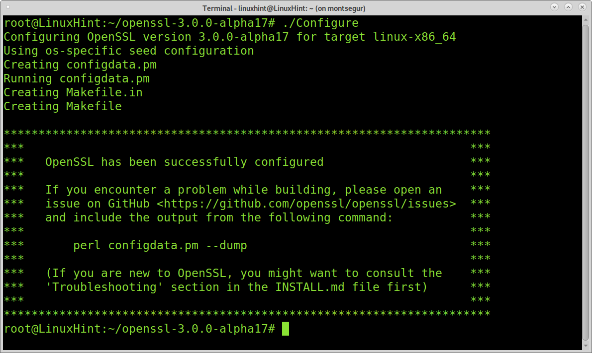 redhat install openssl