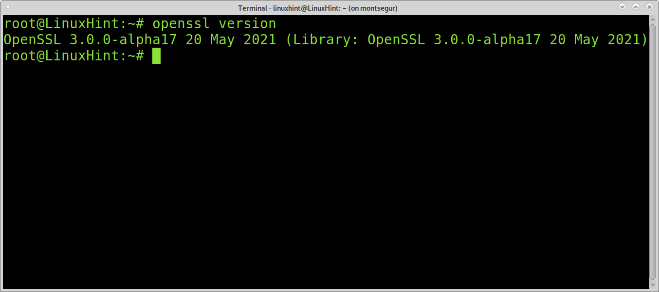 Openssl compiled