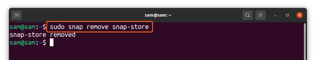 Как удалить snap ubuntu