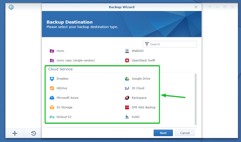 synology cloudberry backup s3 govcloud