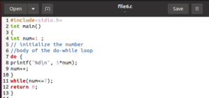 Do while in c