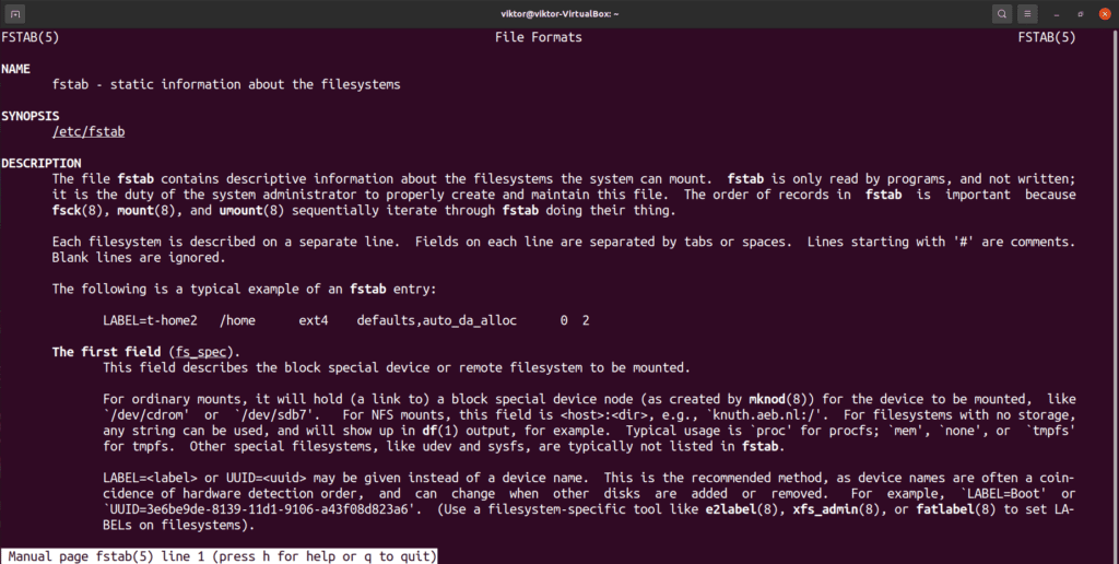 How to Write or Edit /etc/fstab How to Write or Edit /etc/fstab