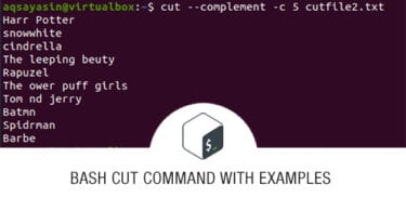 Bash Cut Command With Examples