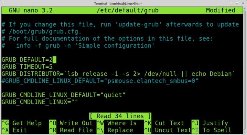 Altere a ordem de inicialização do grub no Debian Linux | UAC Blog