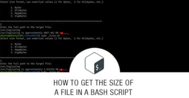 How To Get The Size Of A File In A Bash Script