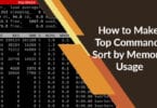 How to Make Top Command Sort by Memory Usage