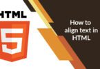 How to align text in HTML