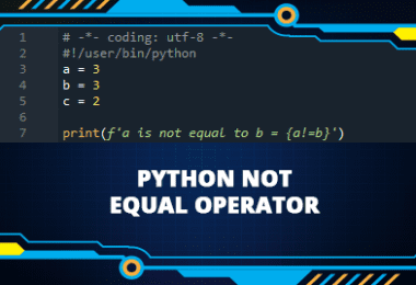 does not equal sign in python
