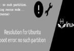 Resolution for Ubuntu Boot Error “No Such Partition”