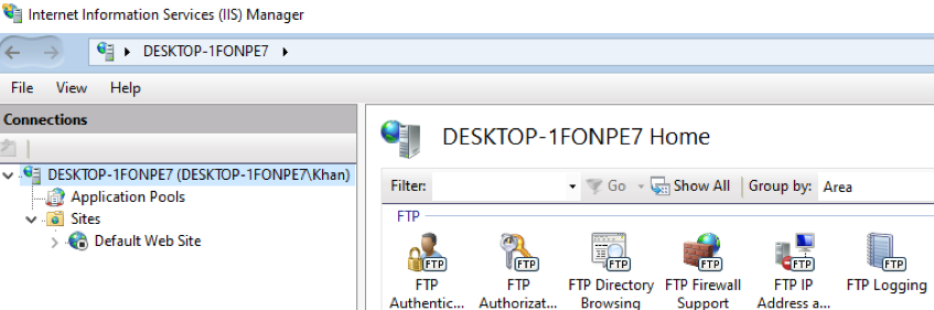 setup ftp server windows 2012
