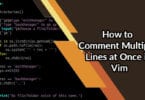 How to Comment Multiple Lines at Once in Vim