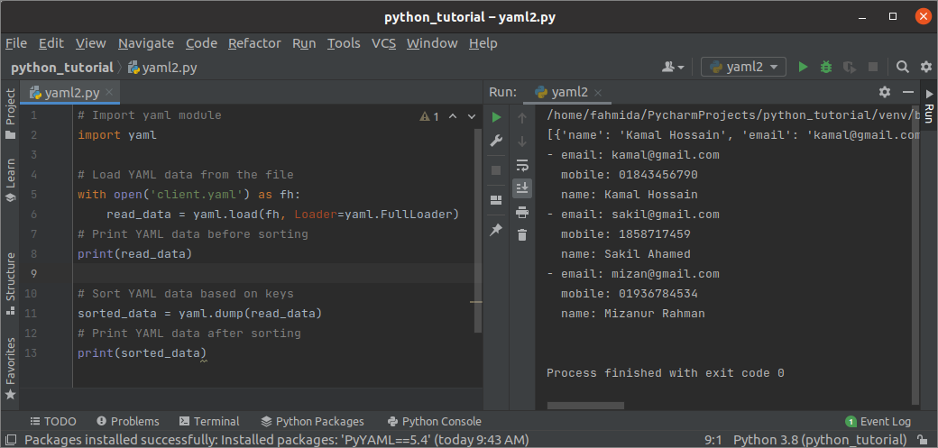 Yml файл что это python