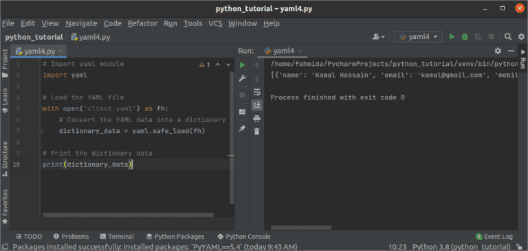 Yml файл что это python