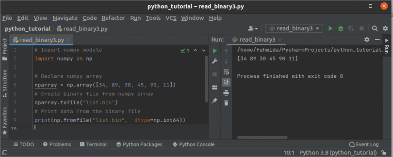 convert binary to int python