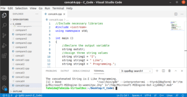 String Concatenation in C++