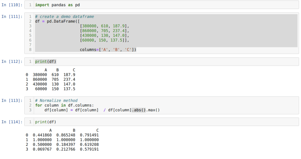 Normalization Of Data In Python