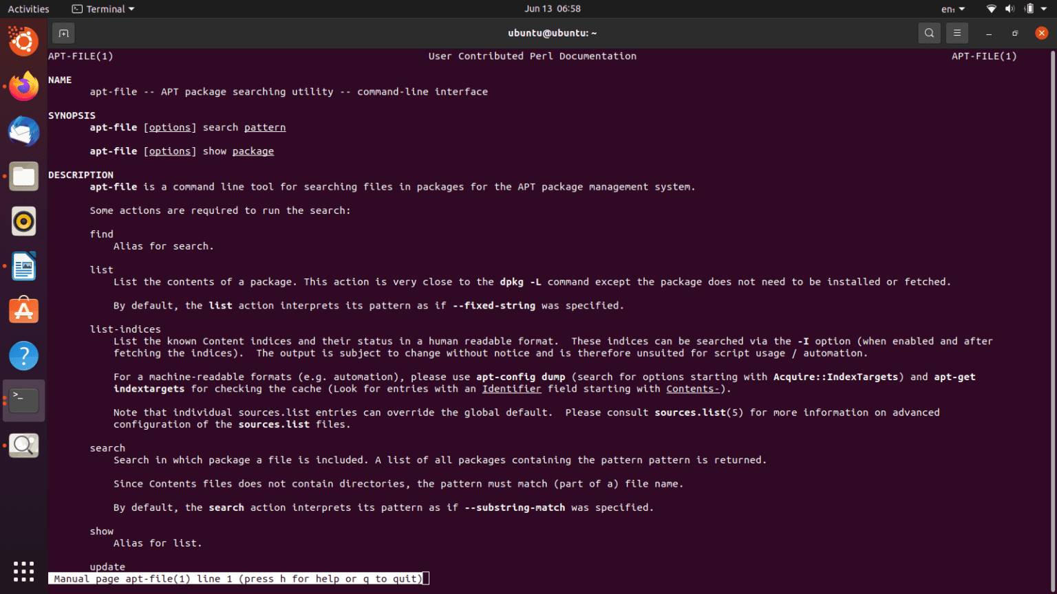Find What Files are in a Package in Ubuntu