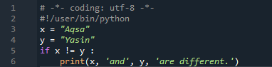 python not equal to this or that