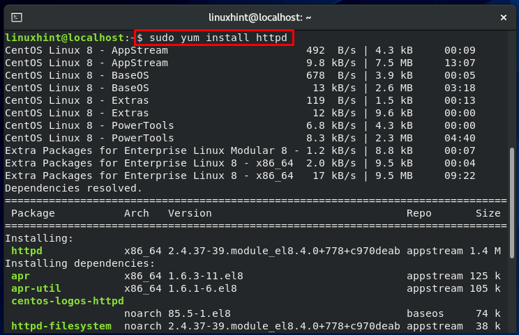 linux yum install setools reboot
