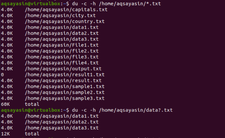 Du Sh Command In Unix : command line – LJPRRC