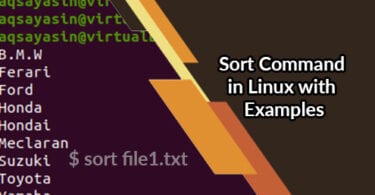 Sort Command in Linux with Examples