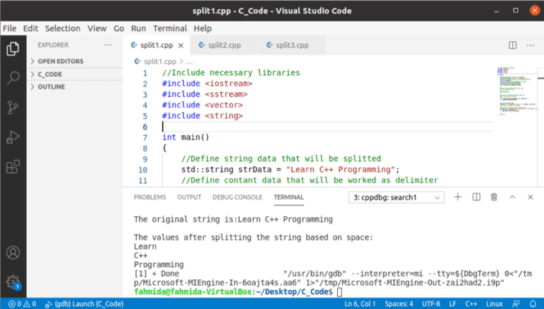 how-to-split-string-in-c