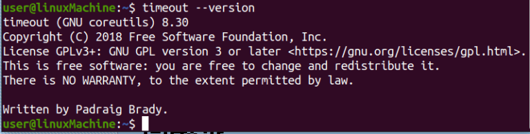 Команда timeout в linux