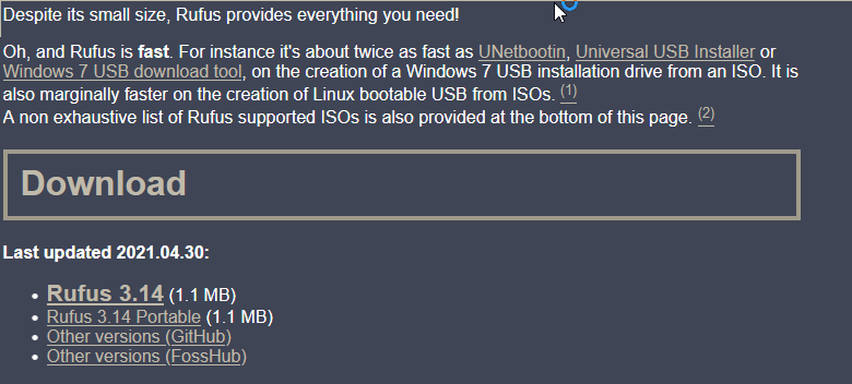 unetbootin for windows 7 iso