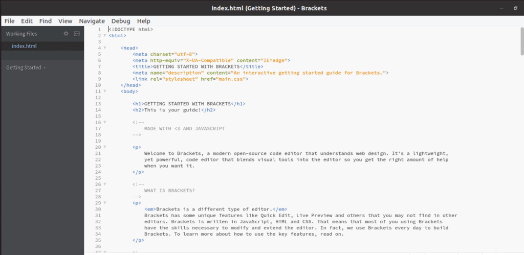 how to update brackets text editor