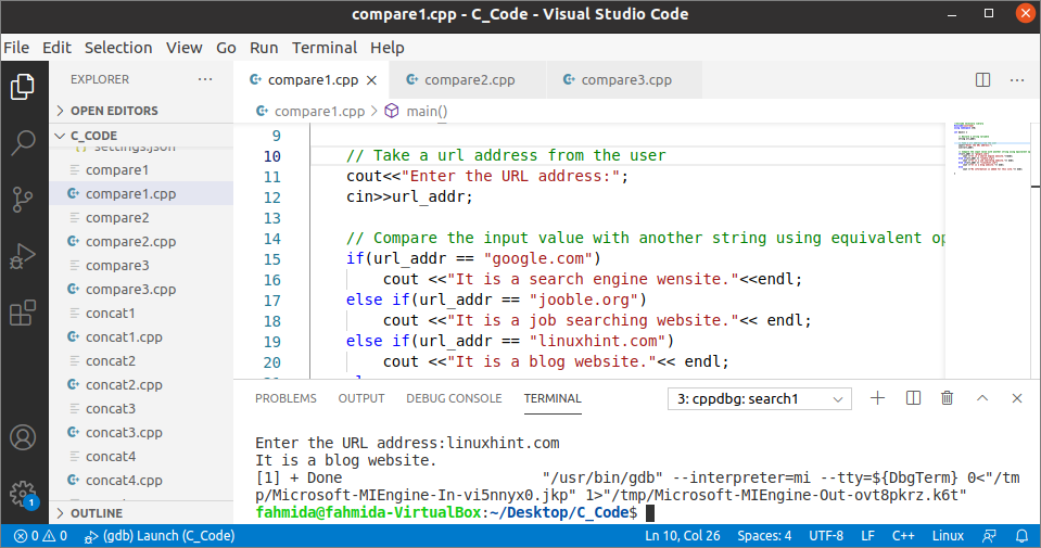 how-to-compare-string-in-c