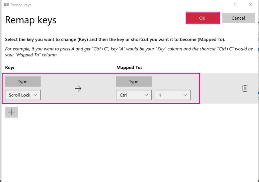 remap a keyboard key windows 10
