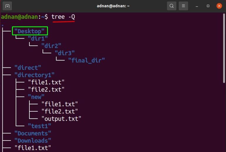 What is Tree Command in Ubuntu