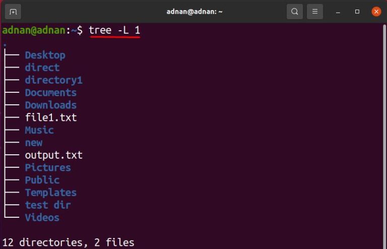 What is Tree Command in Ubuntu