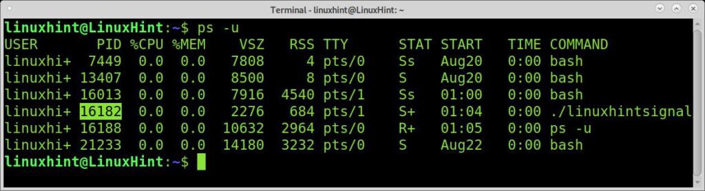 linux-kill-signal-numbers