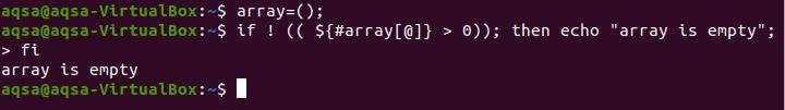 Array is empty