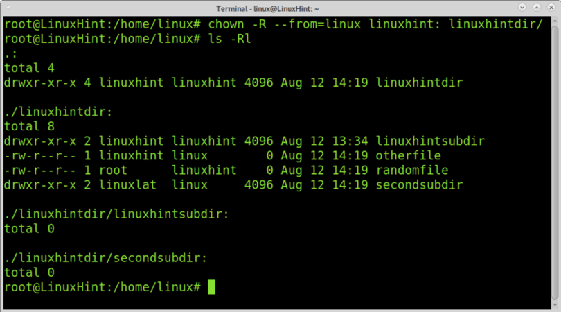 How to use Chown in ubuntu