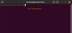 How to copy-paste on Ubuntu terminal