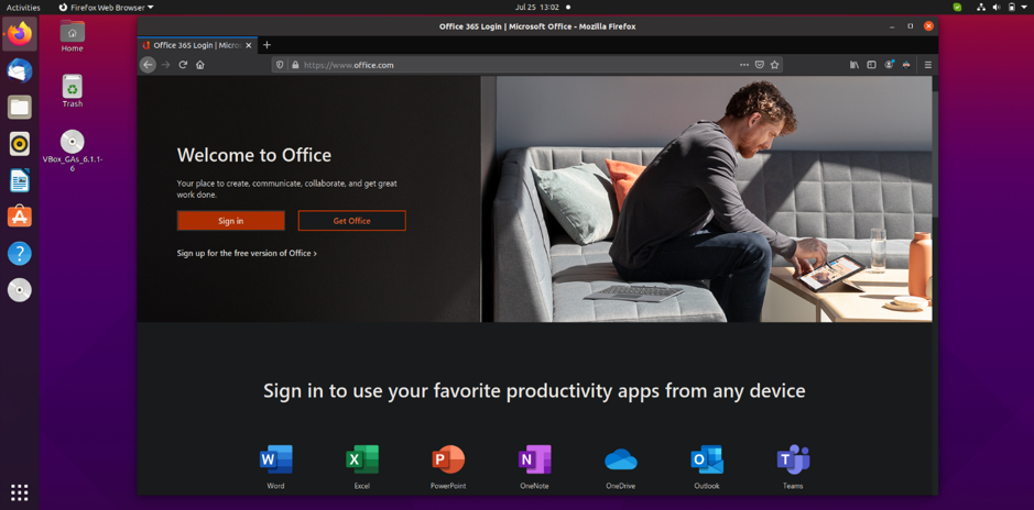 install office 365 on linux mint