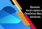 Remove local copies on OneDrive files on windows