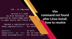 Vim command not found after Linux install, how to resolve – Linux Hint