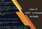 Use of `shift` command in bash