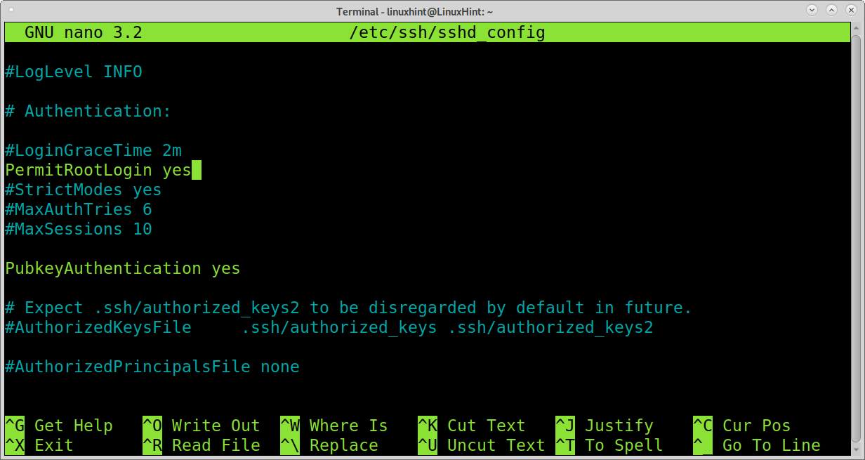 PERMITROOTLOGIN. Linux SSH public Key. PERMITROOTLOGIN prohibit-password. Public SSH Key example.