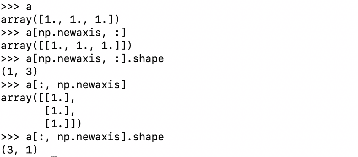 Matrix Transpose Using Numpy