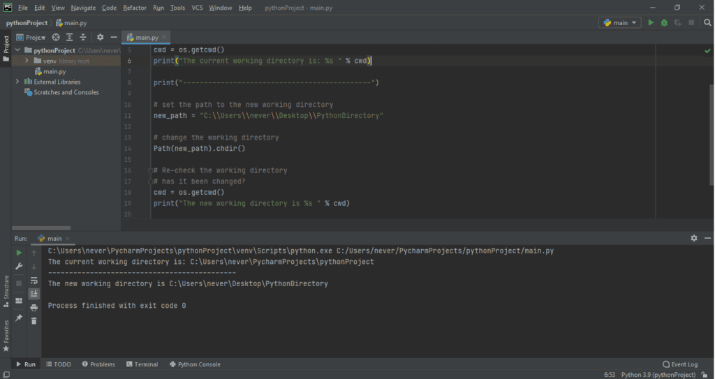 How to Change the Working Directory in Python