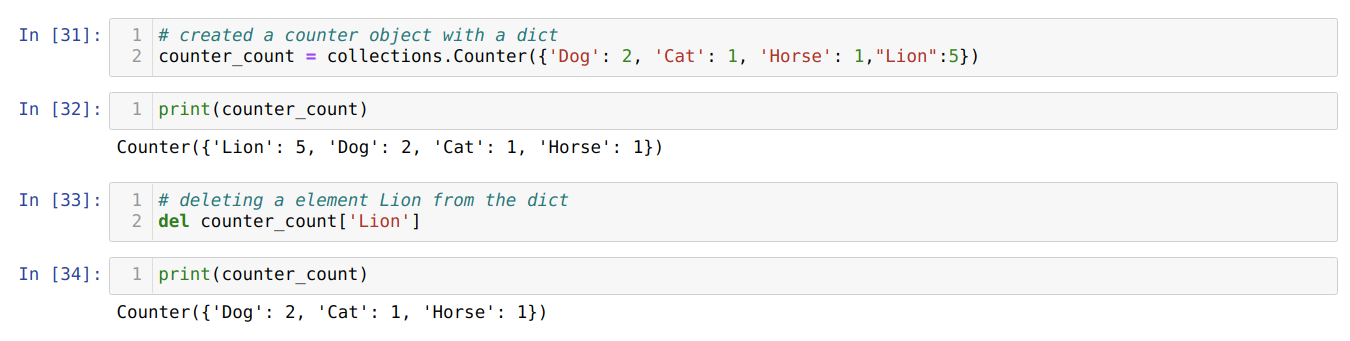 Python Counter Object