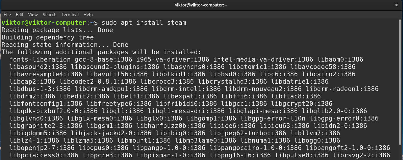 Installing Steam for Linux on amd64 – flapjacktastic