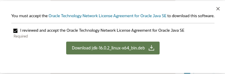 Как установить java 16 debian