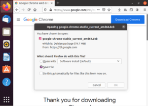 install google chrome ubuntu command line